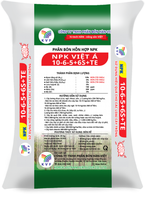 NPK HÀN-VIỆT 10-6-5+6S+TE