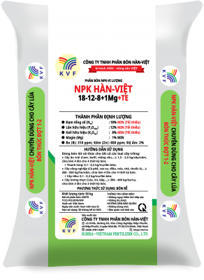 NPK HÀN-VIỆT 18-12-8+1Mg+TE