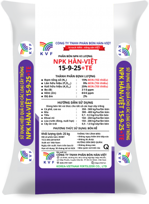 NPK HÀN-VIỆT 15-9-25+TE