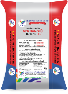 NPK HÀN-VIỆT 16-16-16+TE