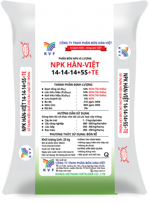 NPK HÀN-VIỆT 14-14-14+5S+TE