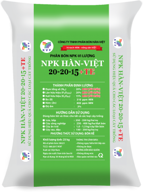 NPK HÀN-VIỆT 20-20-15+TE