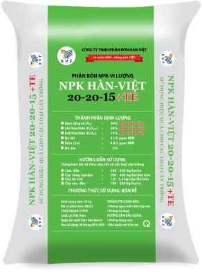 NPK HÀN-VIỆT 20-20-15+TE