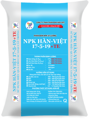 NPK HÀN-VIỆT 17-5-19+TE
