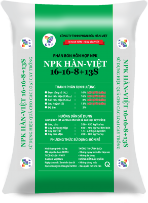 NPK HÀN-VIỆT 16-16-8+13S