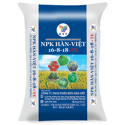 NPK HÀN-VIỆT 16-8-18+TE