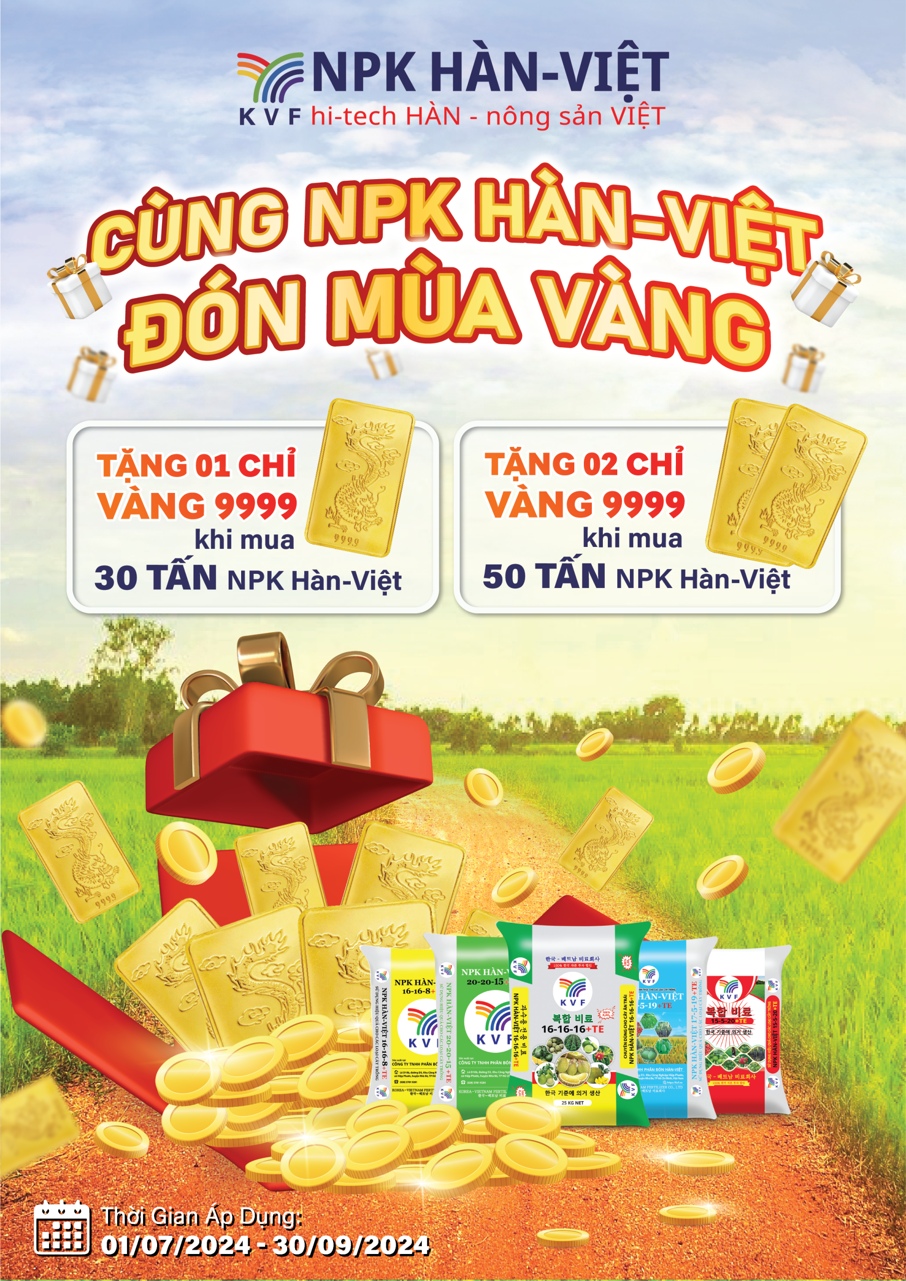 CÙNG NPK HÀN-VIỆT ĐÓN MÙA VÀNG