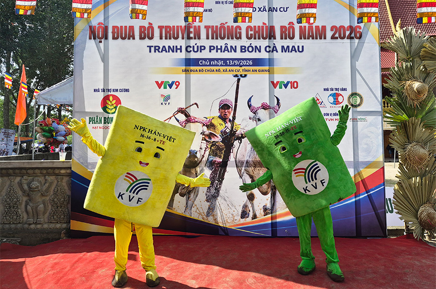 KVF đồng hành Lễ hội đua bò Chùa Rô 2026 kết nối cùng nông dân An Giang